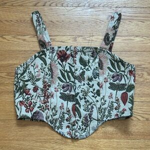 SHEIN Soleia Woven Corset Top